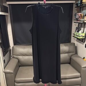 Nik and Nash Black Crew Neck Sheath Midi Dress for Work size large